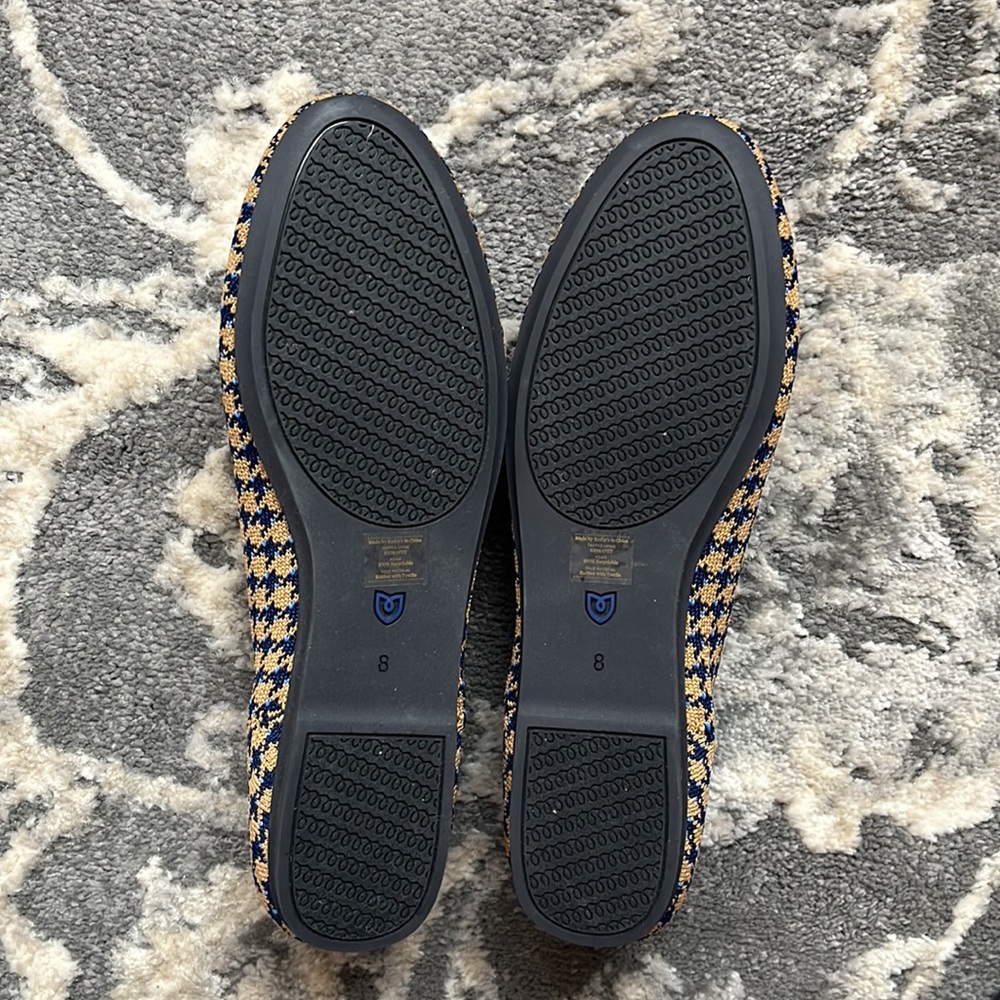 RETIRED Rothy’s Sapphire and Camel Loafers NIB Size 8 - Picture 3 of 3